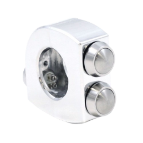 7/8 Inch/22mm Chrome Switches Headlight Fog Light Horn Brake ON/OFF Start Kill 3 Button Switch