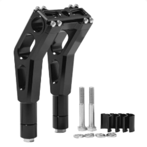 Black 1.5 Pullback Handlebar Riser 1 inch & 1.25 inch & 1-1/8 inch Size Adjustable for Harley Davidson