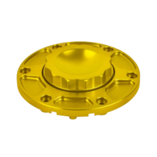 Fuel Tank Cap Vented Oil Gas Tank Cover For Harley Touring 2023.5-2026 [Gold]