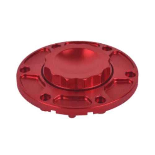 Fuel Tank Cap Vented Oil Gas Tank Cover For Harley Touring 2023.5-2026 [Red]