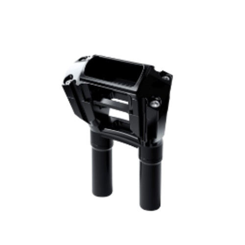 IronPulse 8 inch-1 inch Speedometer Gauge Handlebar Risers [Black]