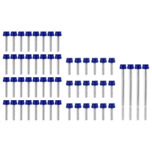 M8 Engine Bolt with Blue Decoration